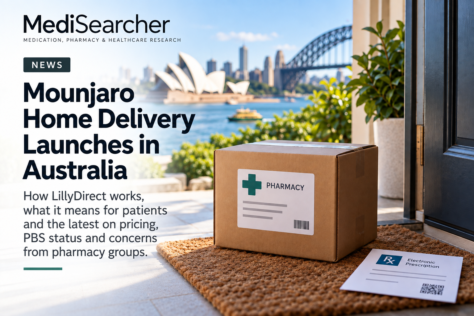 Pharmacy home delivery illustrating the launch of LillyDirect and Mounjaro delivery in Australia